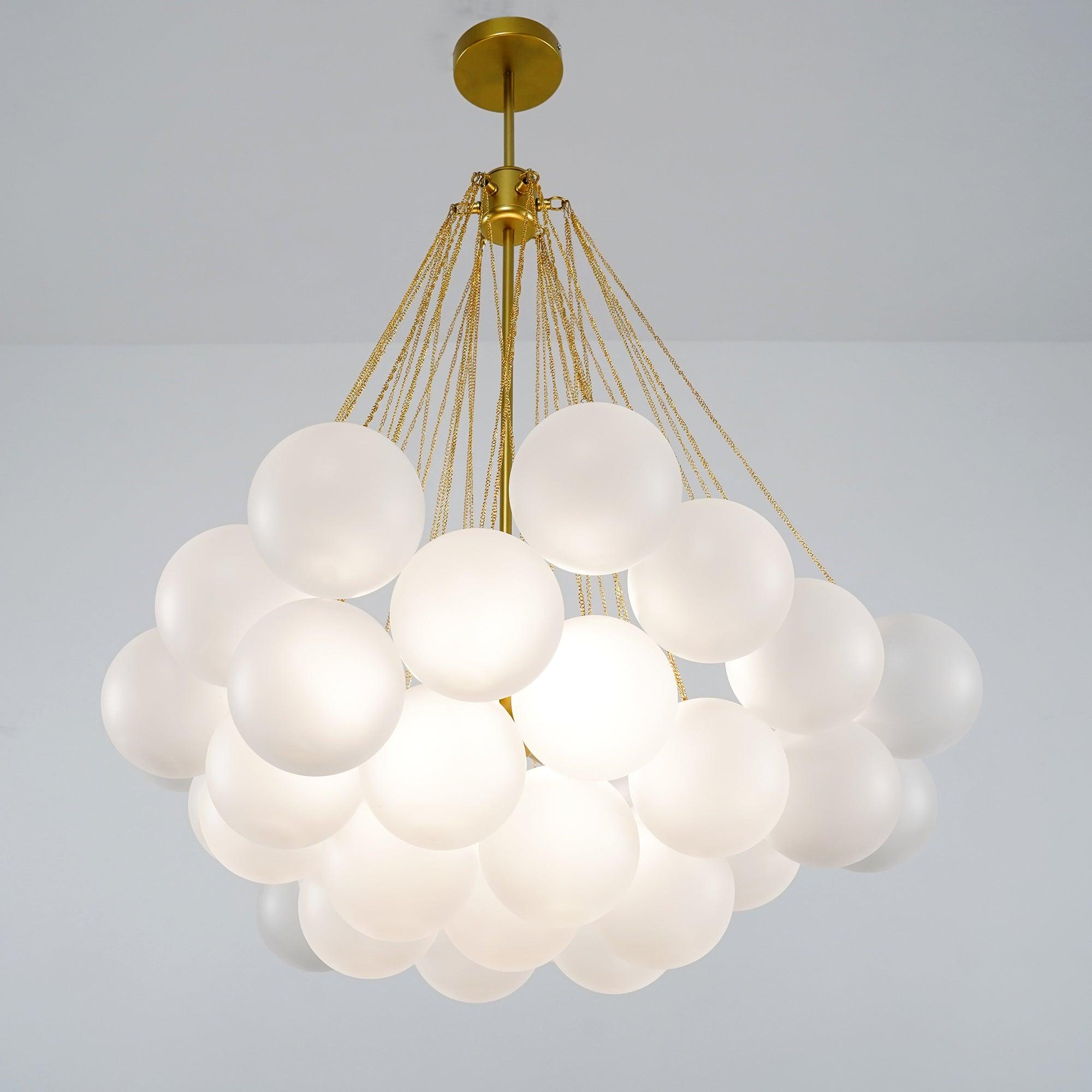 Eiririra Chandelier Bubble Frosted Glass