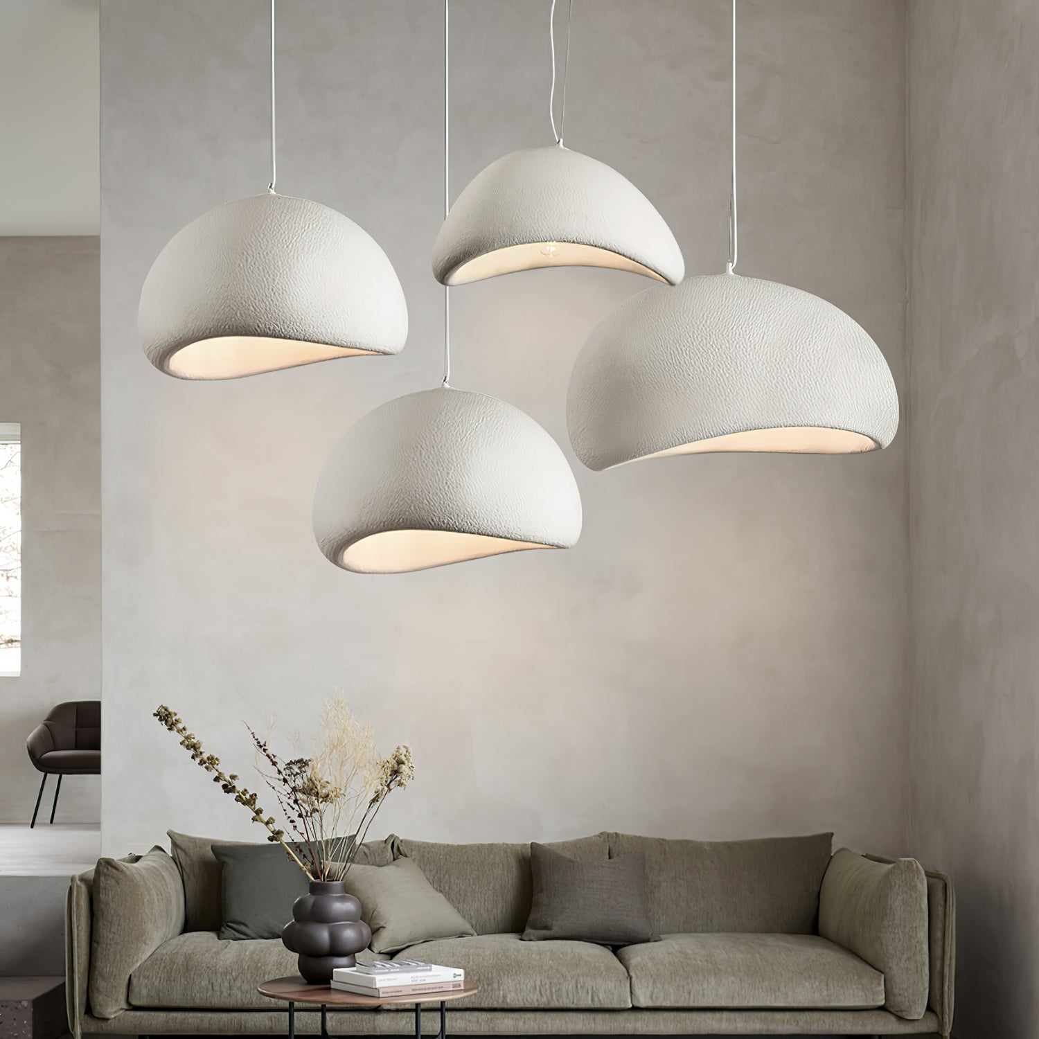 Lustra Pendant Light Cloud Swag Wabi-Sabi - Neutral Decor