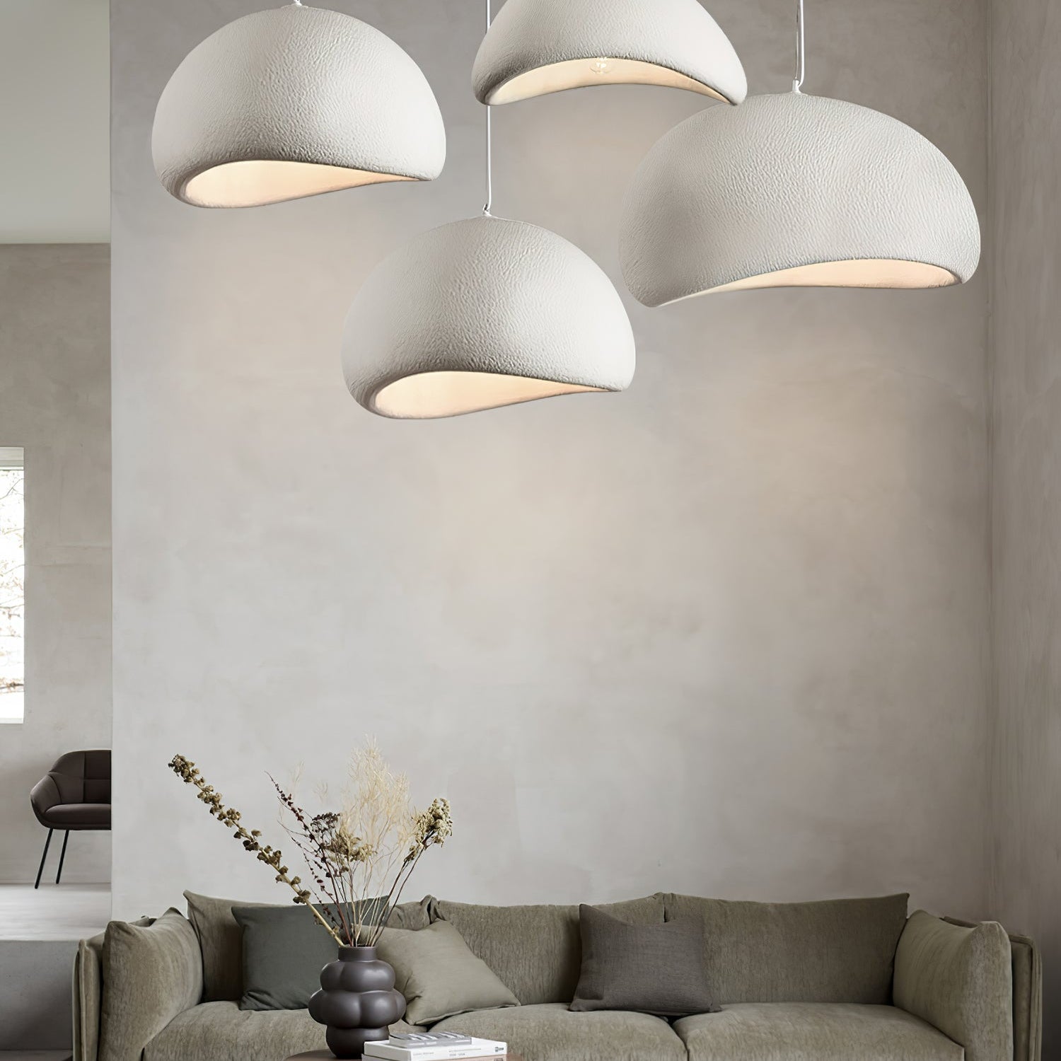Lustra Pendant Light Cloud Swag Wabi-Sabi - Neutral Decor