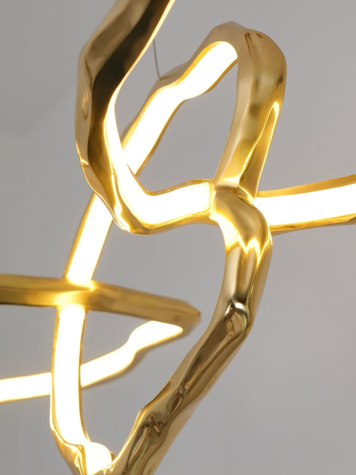 Aballs Cloud Rings Series Brass Chandelier