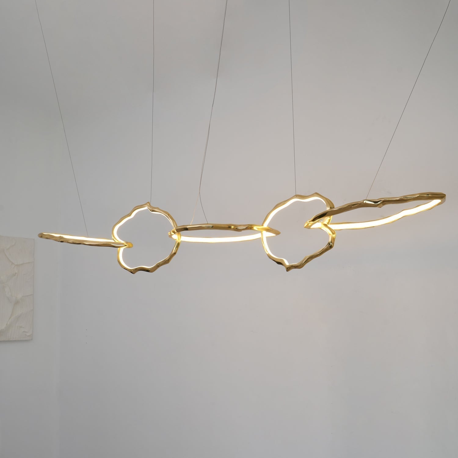 Aballs Cloud Rings Series Brass Chandelier