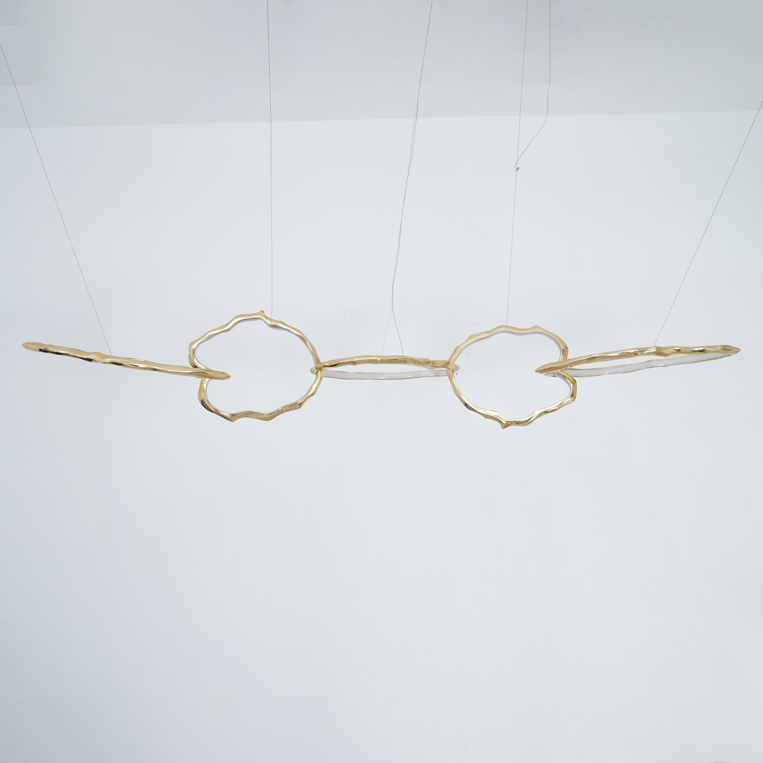 Aballs Cloud Rings Series Brass Chandelier