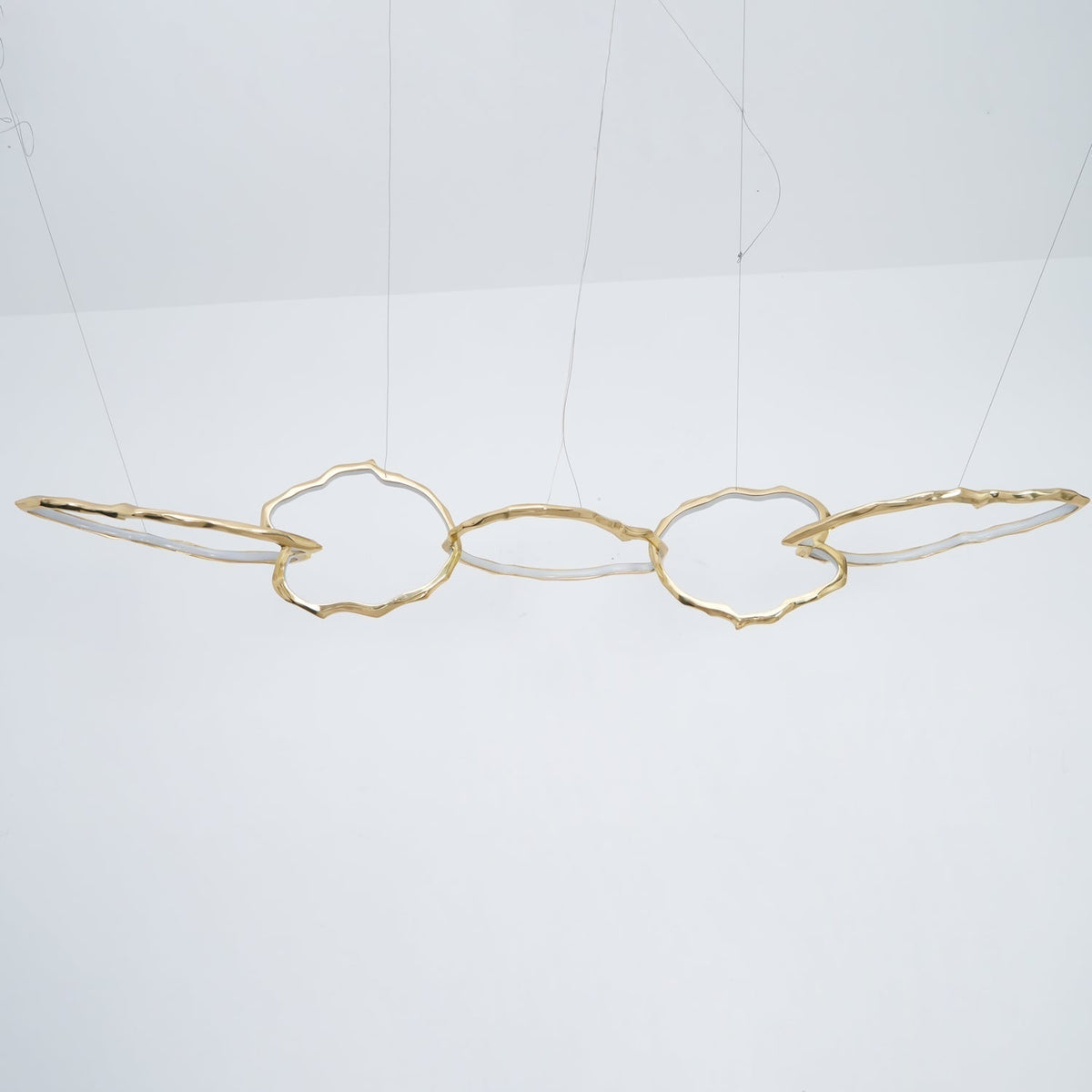 Aballs Cloud Rings Series Brass Chandelier
