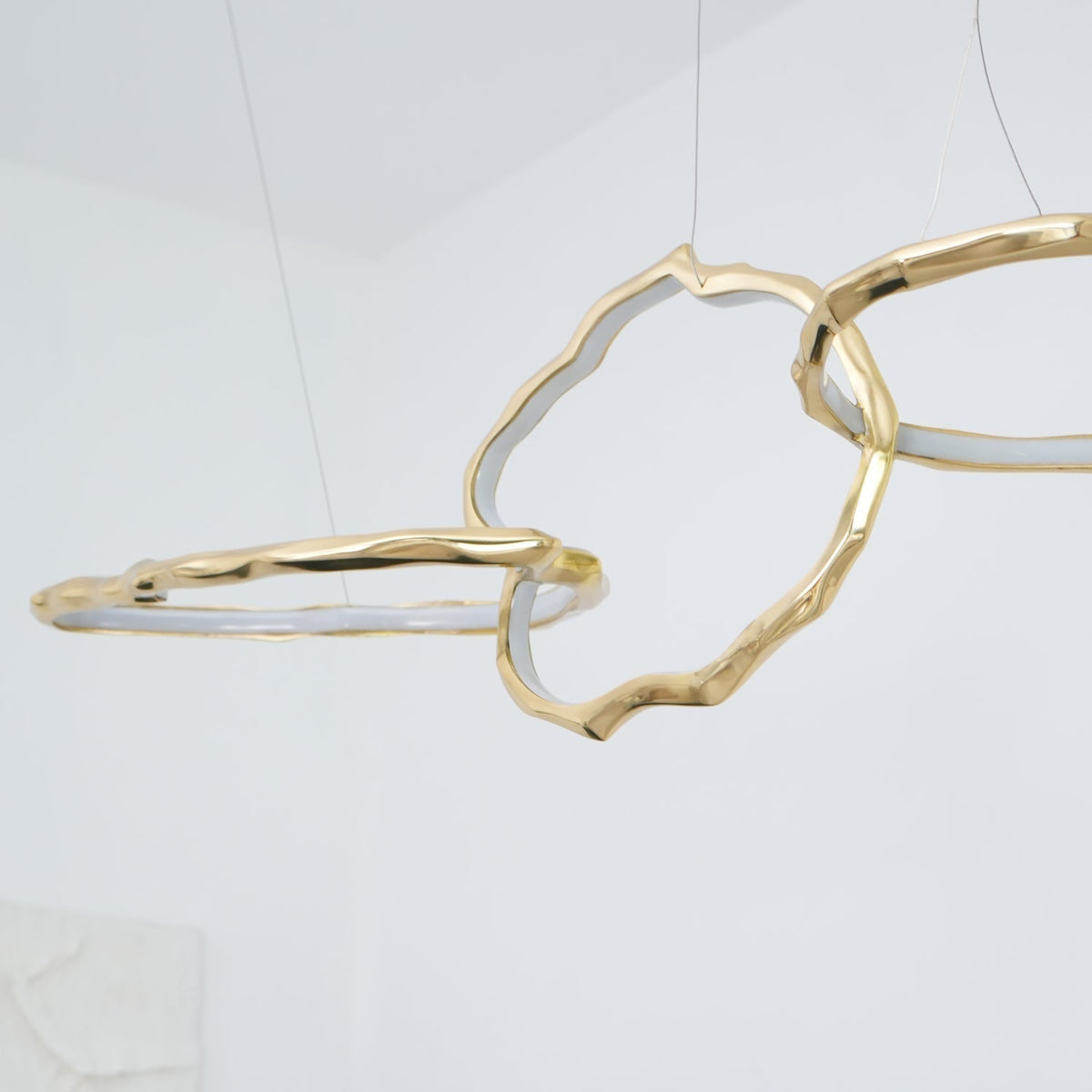 Aballs Cloud Rings Series Brass Chandelier