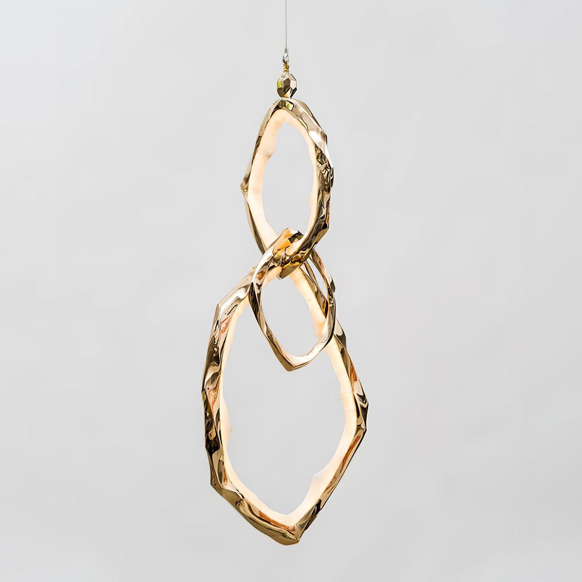 Aballs Cloud Rings Series Brass Chandelier