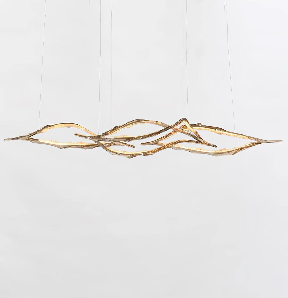 Aballs Cloud Rings Series Brass Chandelier