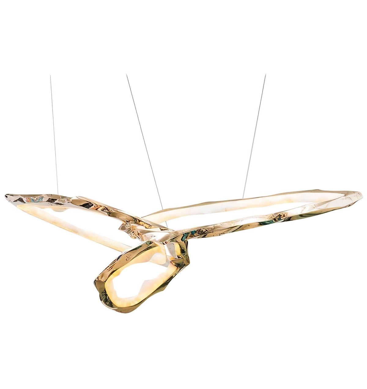 Aballs Cloud Rings Series Brass Chandelier