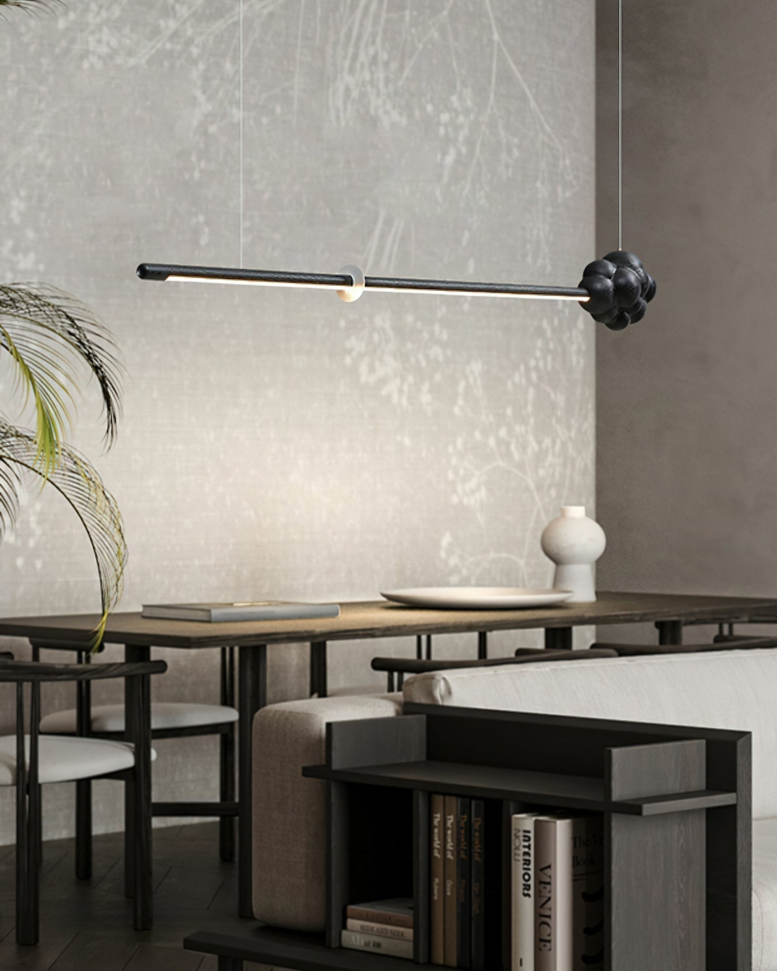 Sylisia Pendant Lamp Wood Stick Cloud Minimalist