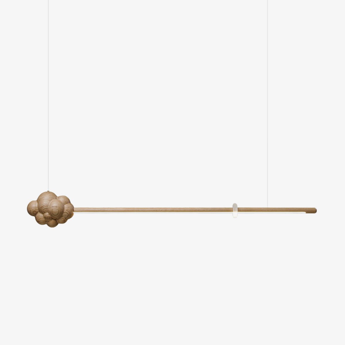 Sylisia Pendant Lamp Wood Stick Cloud Minimalist