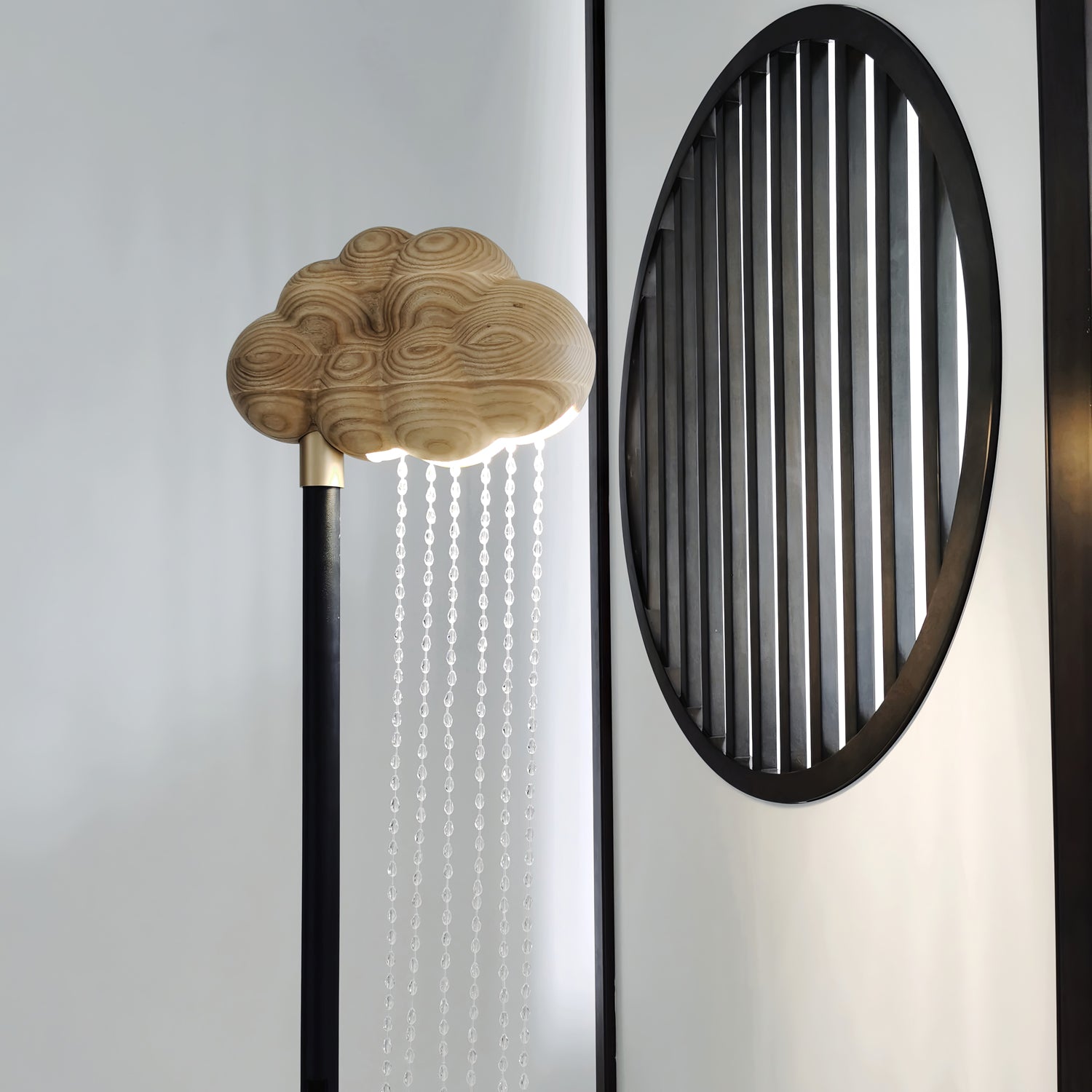 Orinyra Cloud-shaped Bronze Floor Lamp