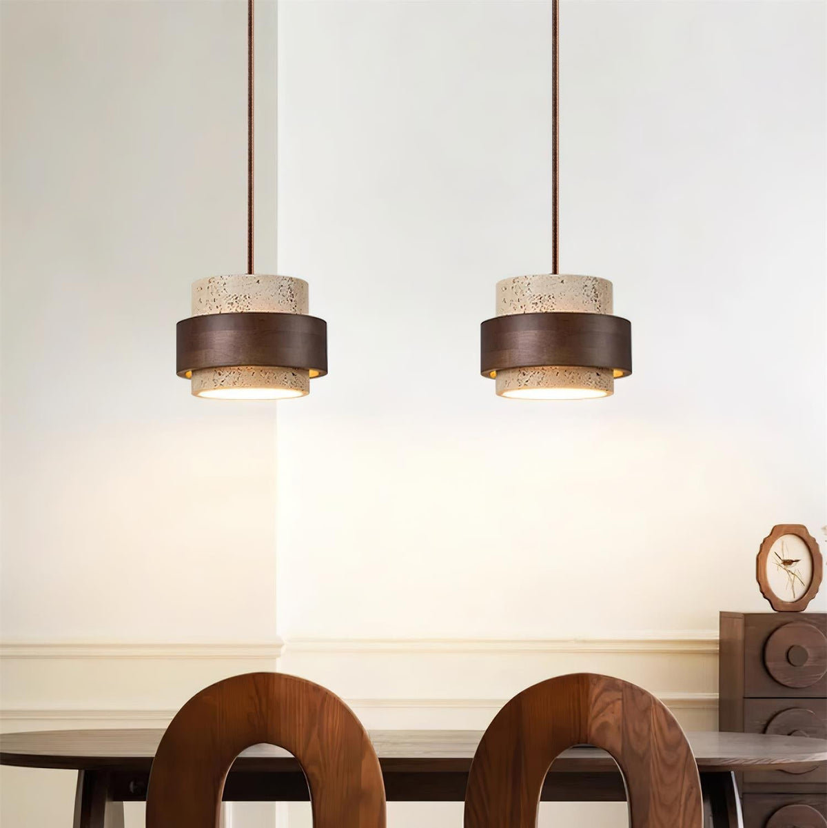 Perra Pendant Light Travertine - Neutral Decor