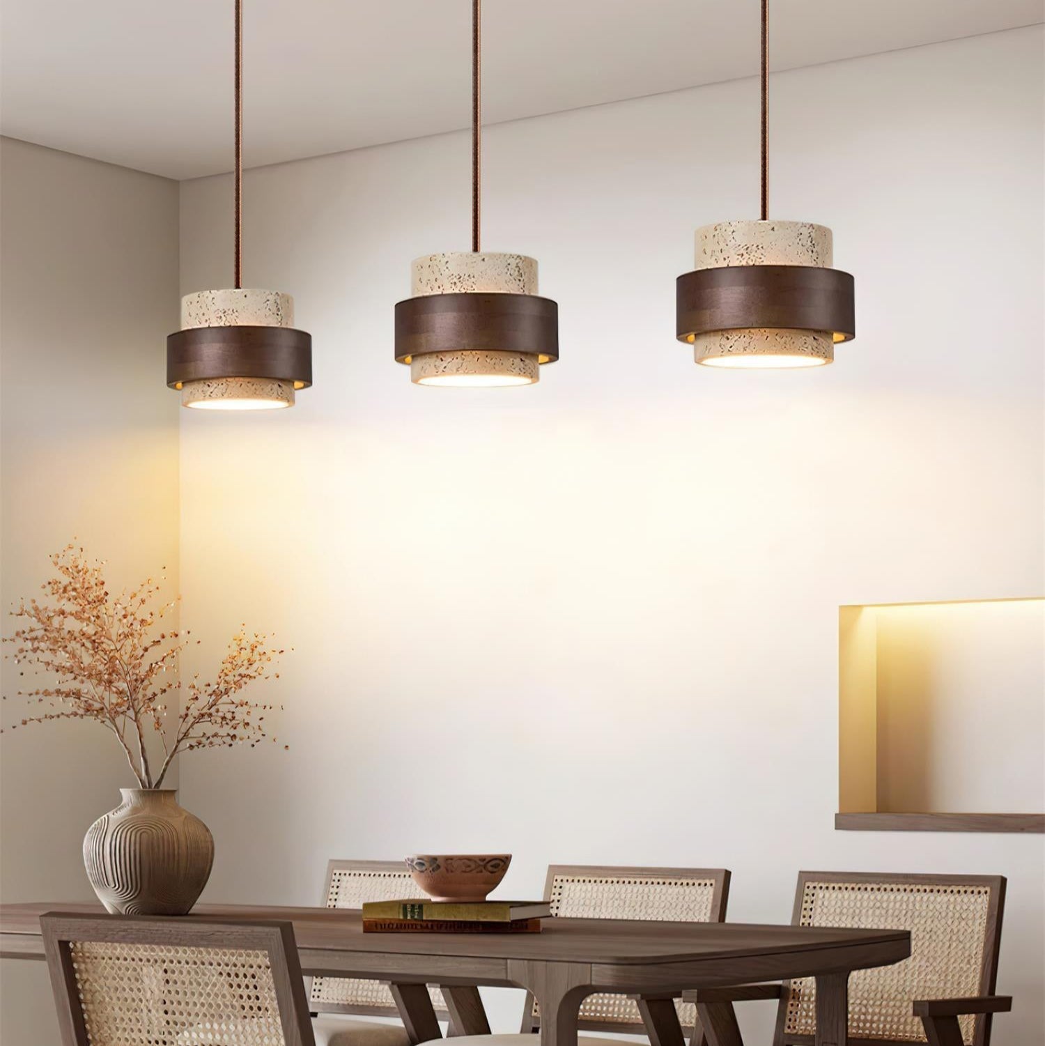 Perra Pendant Light Travertine - Neutral Decor