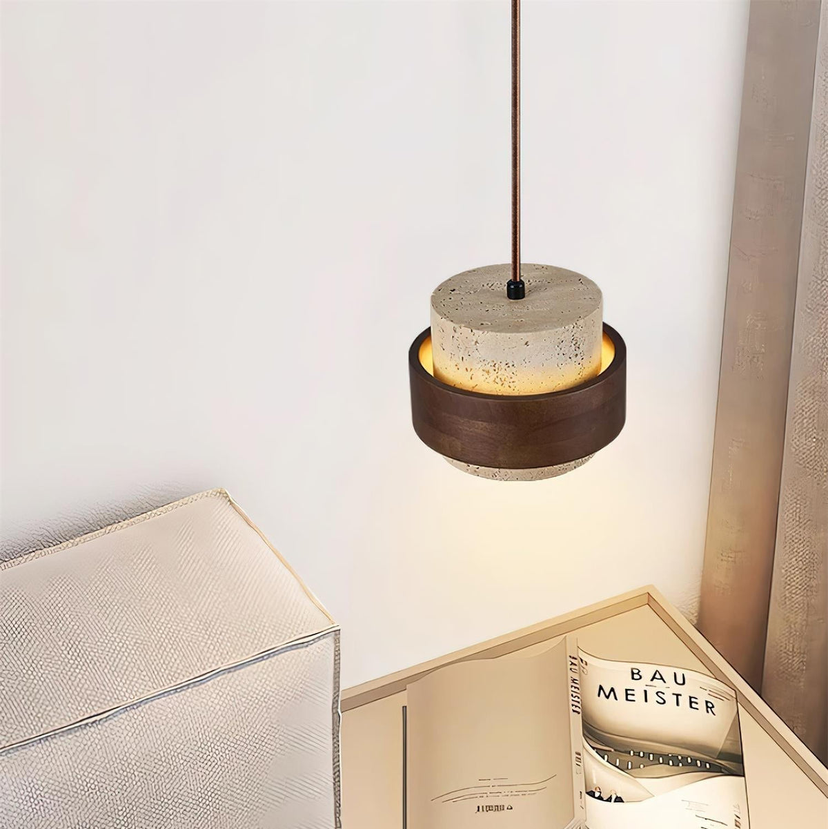 Perra Pendant Light Travertine - Neutral Decor