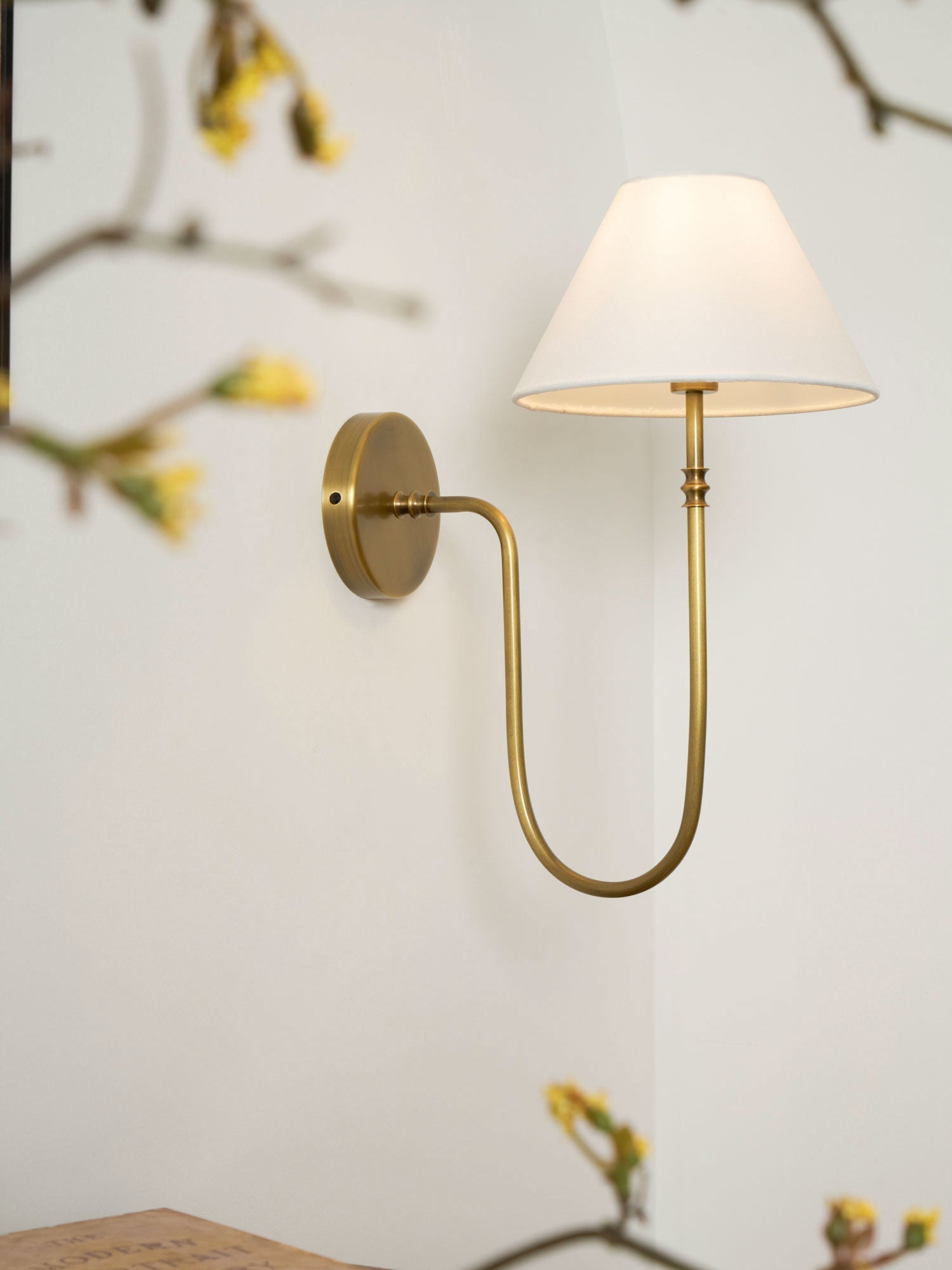 Devenq Vintage Industrial Fabric Wall Light