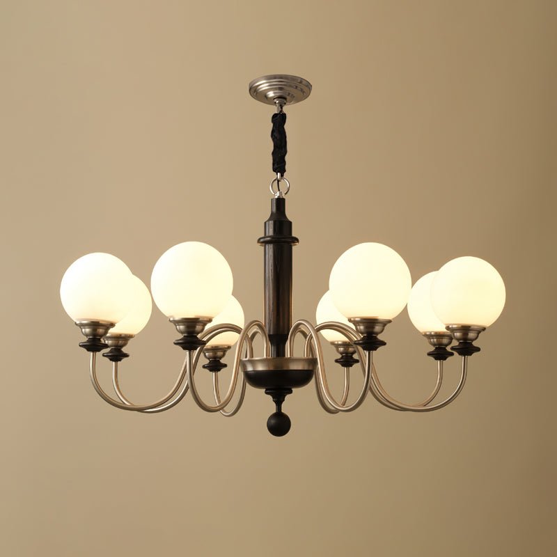 Celoira Vintage Brass Glass Chandelier