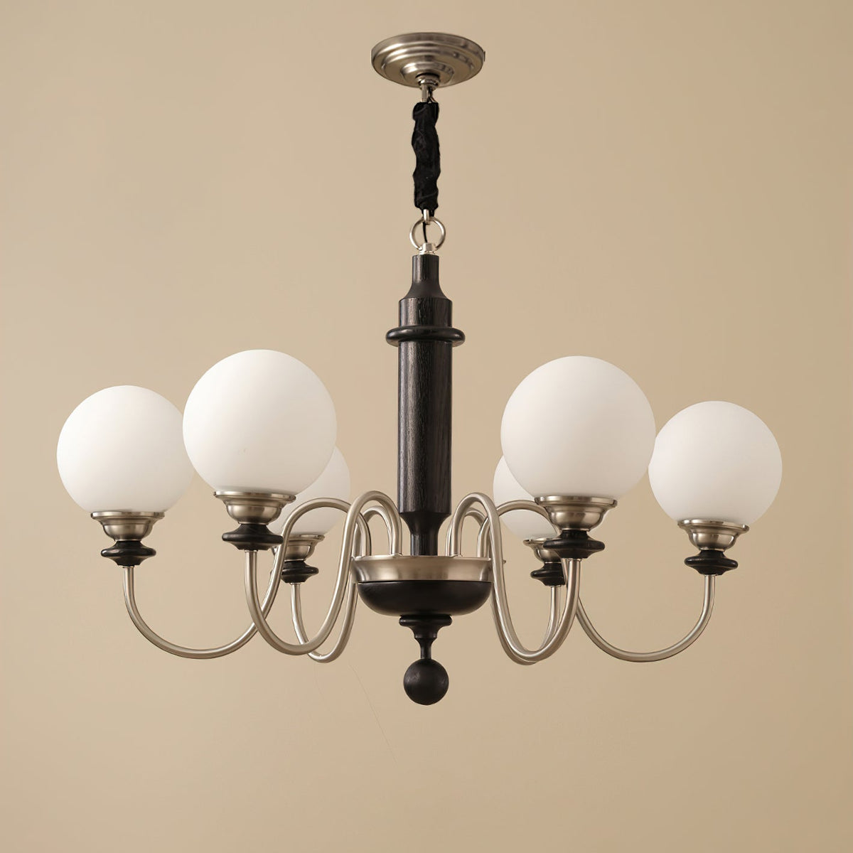 Celoira Vintage Brass Glass Chandelier