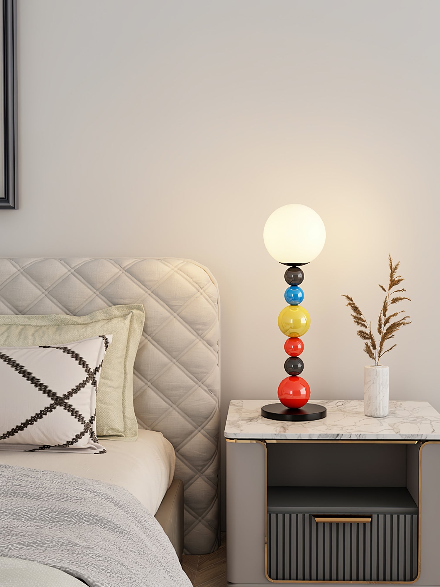 Zoriel Glass Artistic Floor Lamp