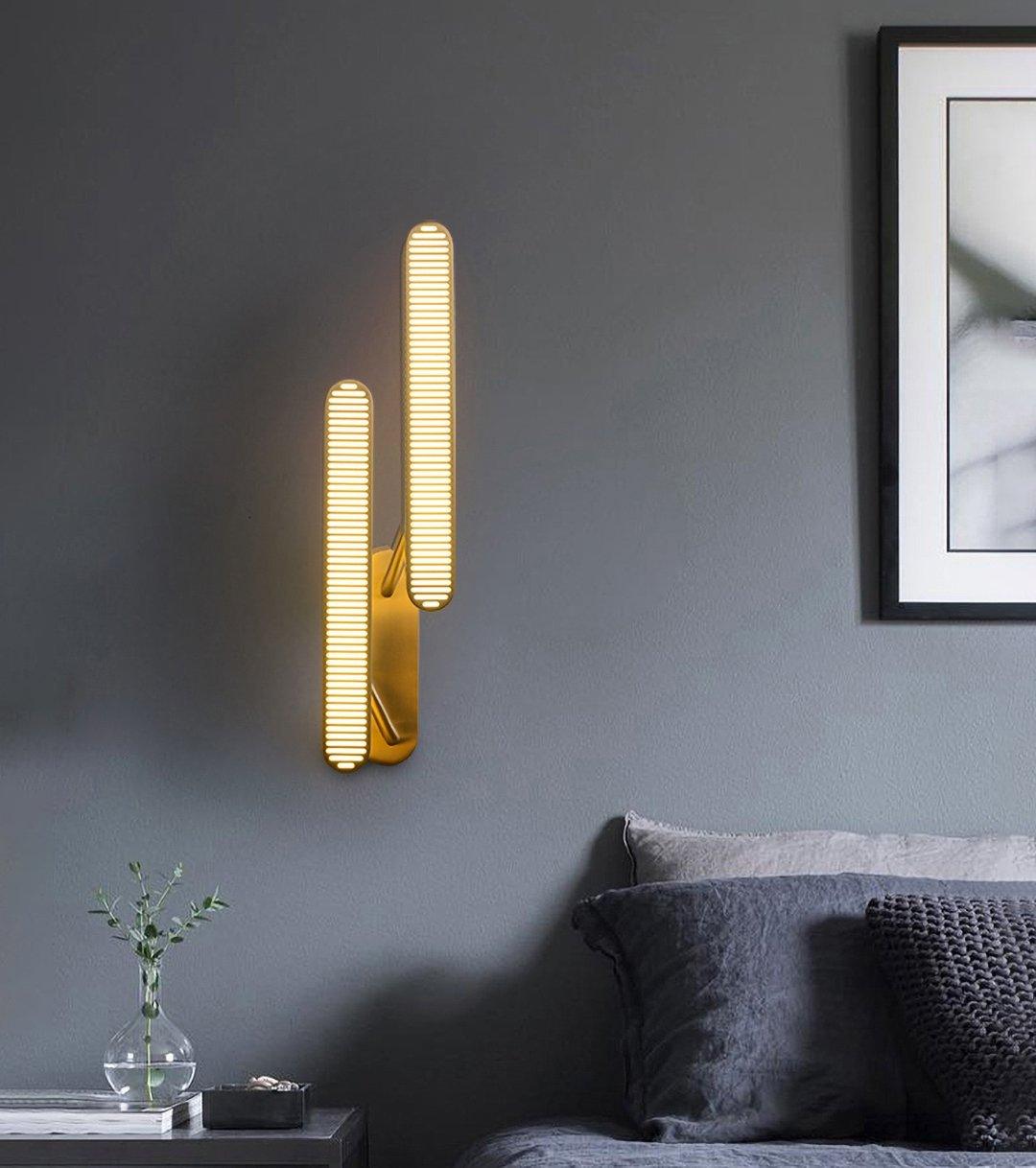 Oriararia Wall Lamp Brass Slotted Grill