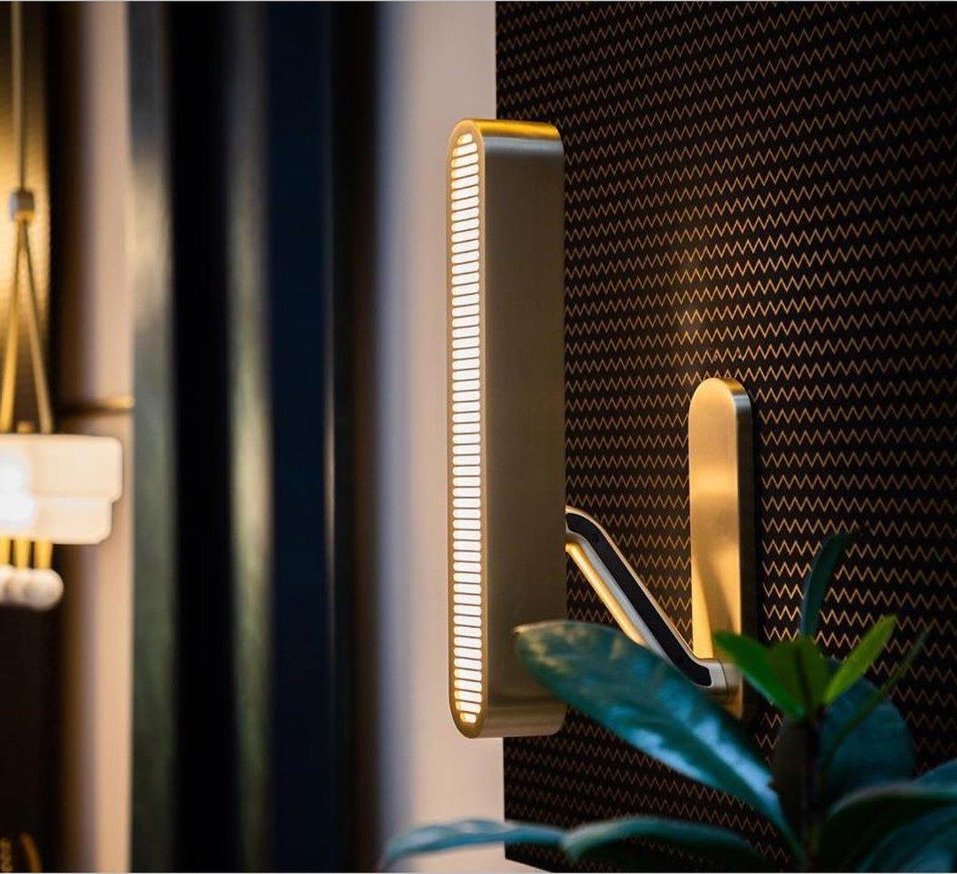 Oriararia Wall Lamp Brass Slotted Grill
