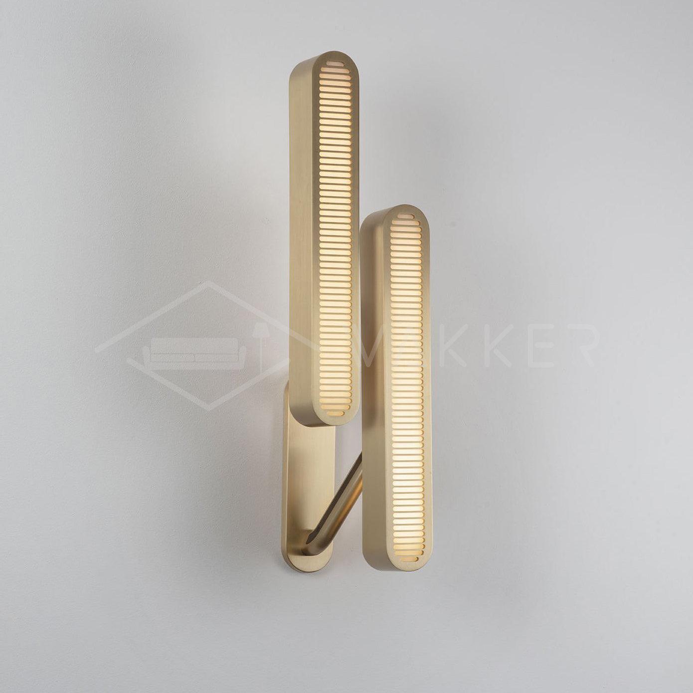 Oriararia Wall Lamp Brass Slotted Grill
