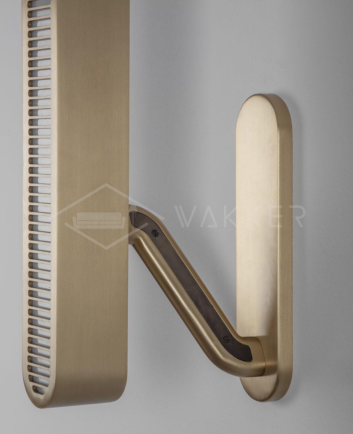 Oriararia Wall Lamp Brass Slotted Grill