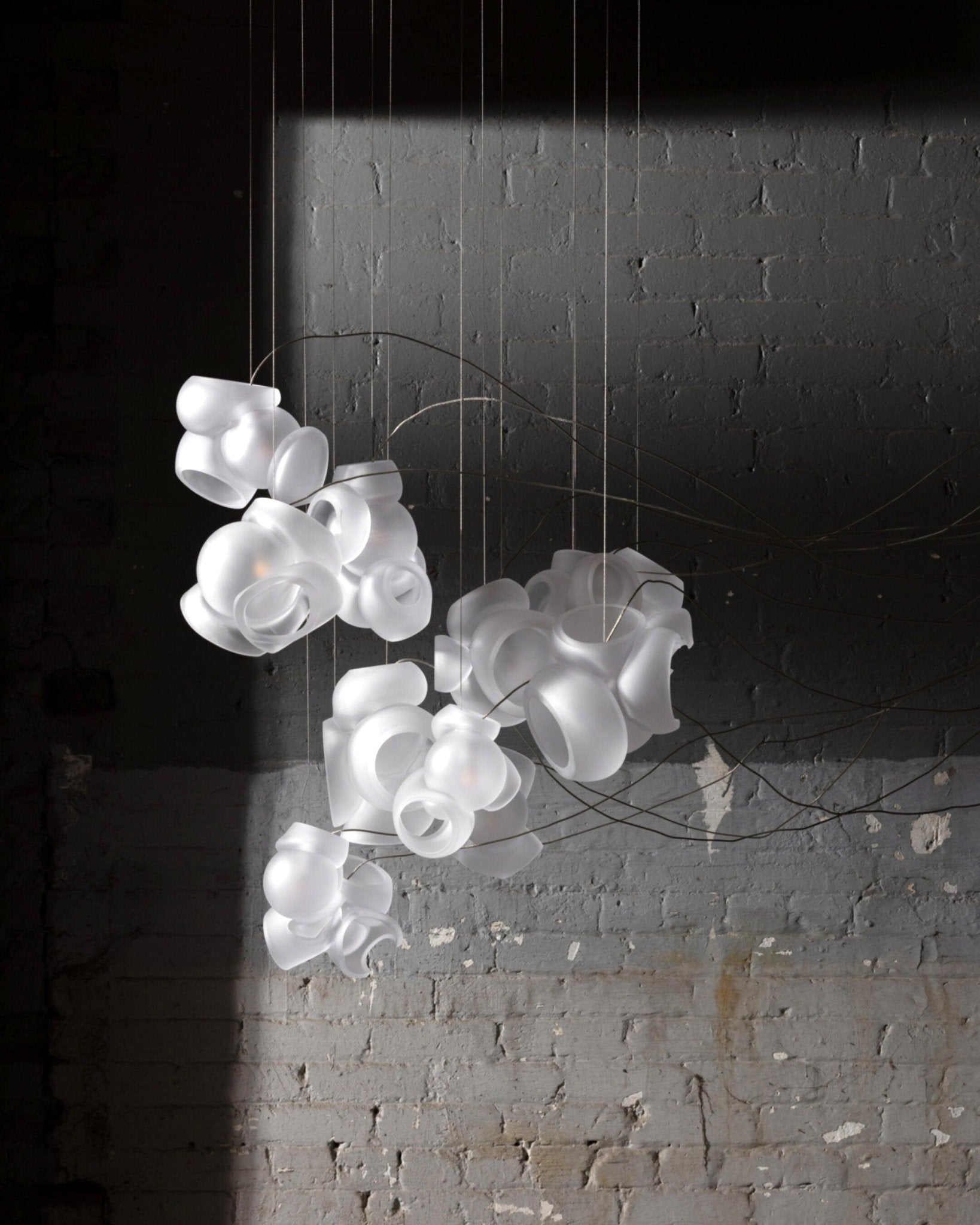 Ursa Bubbles Cluster Glass Pendant Light