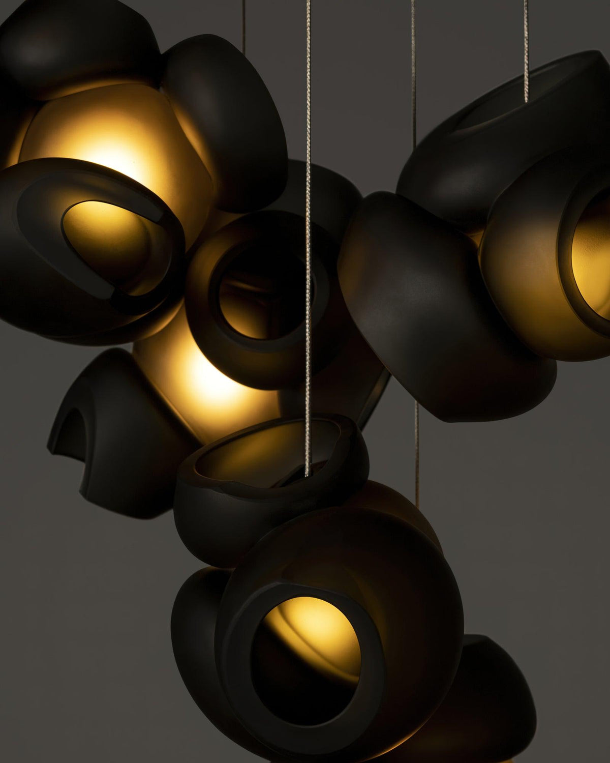 Ursa Bubbles Cluster Glass Pendant Light