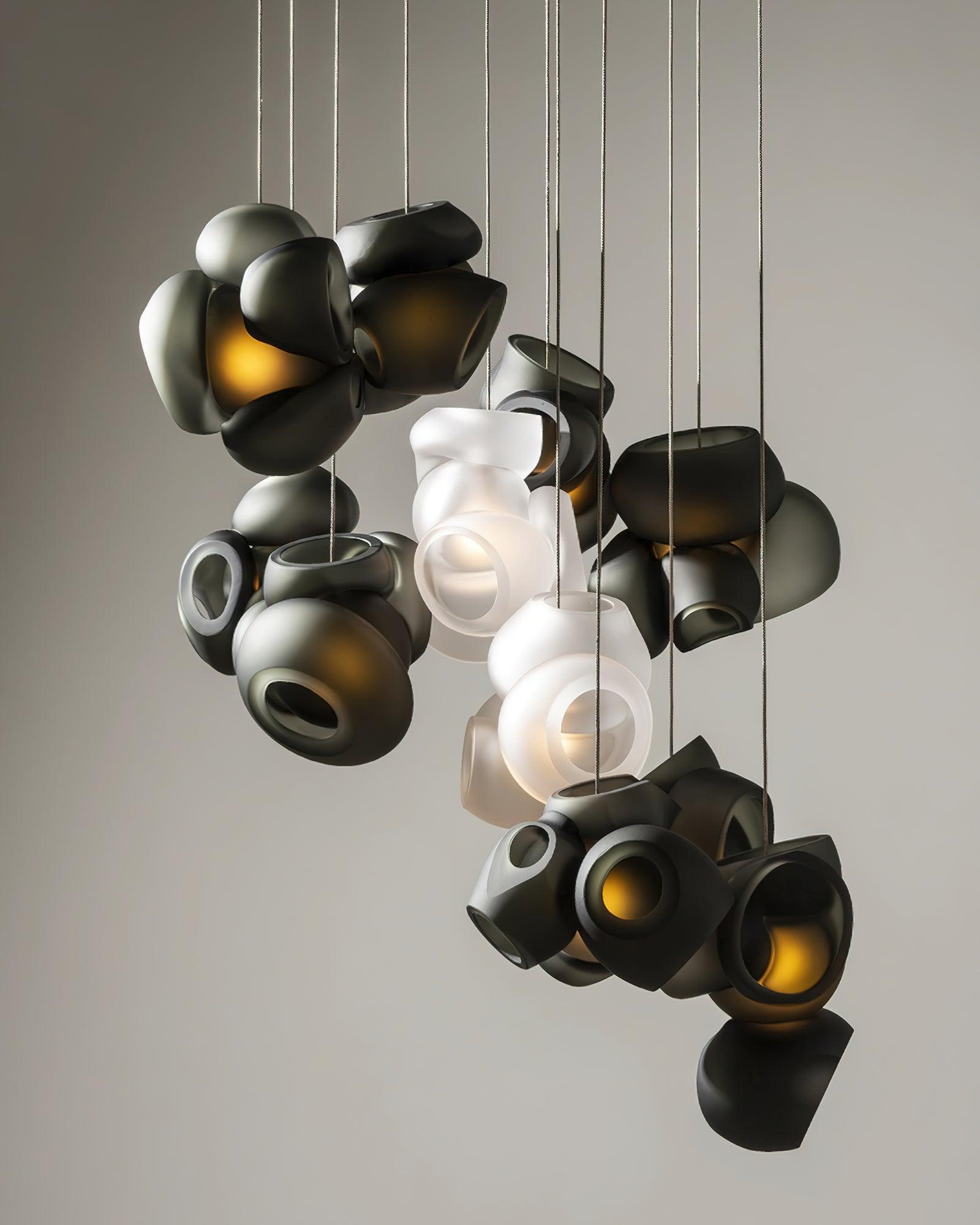Ursa Bubbles Cluster Glass Pendant Light