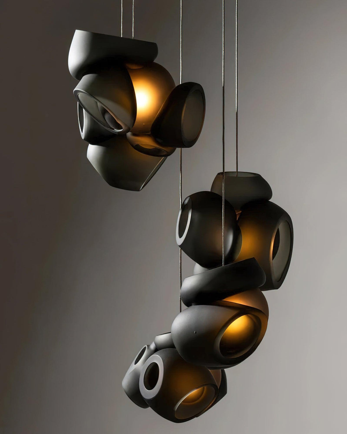 Ursa Bubbles Cluster Glass Pendant Light