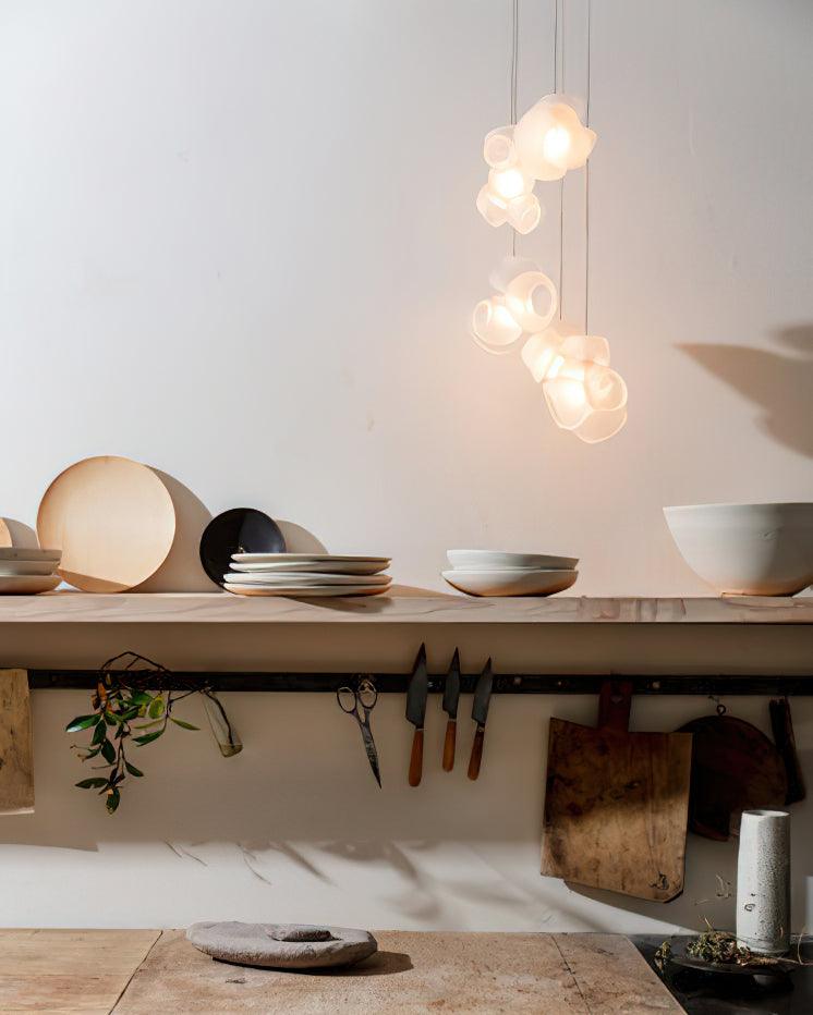 Ursa Bubbles Cluster Glass Pendant Light
