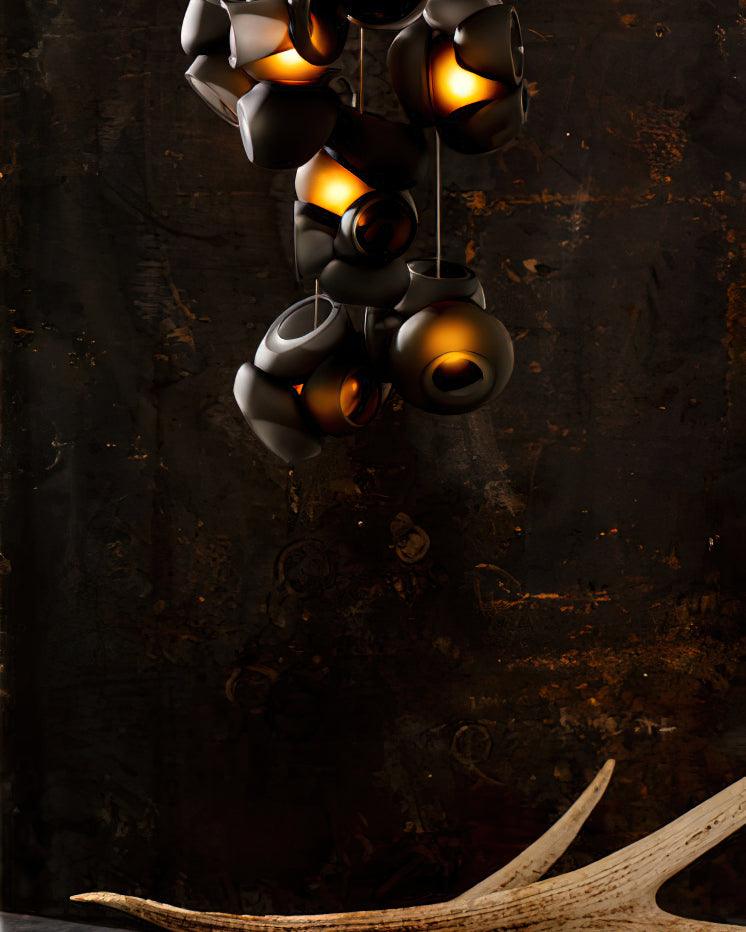 Ursa Bubbles Cluster Glass Pendant Light