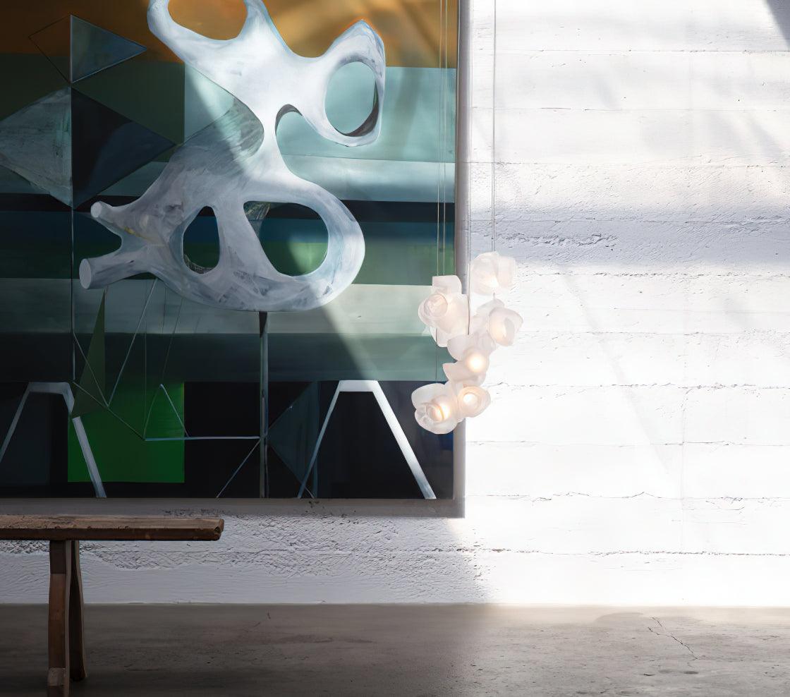 Ursa Bubbles Cluster Glass Pendant Light