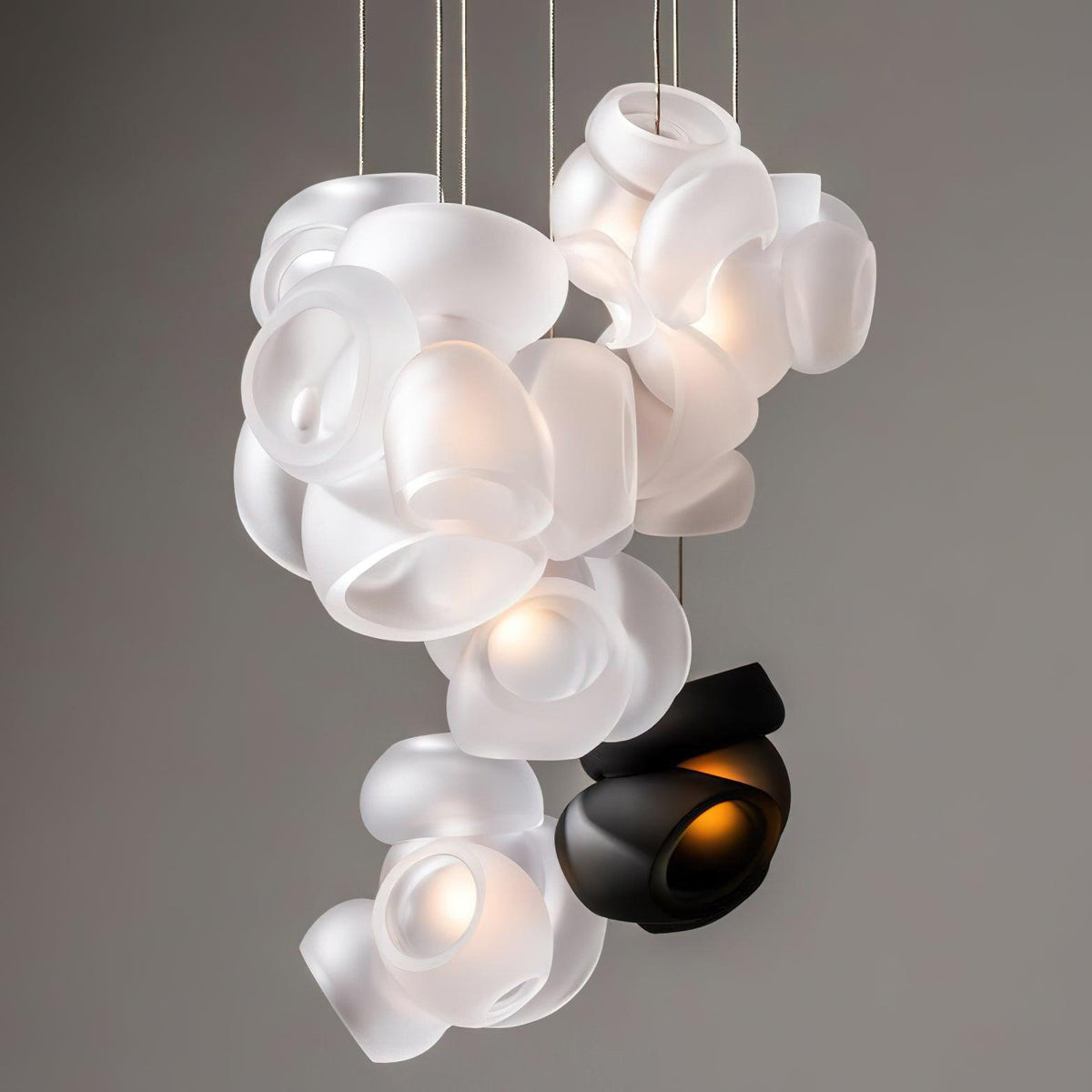 Ursa Bubbles Cluster Glass Pendant Light