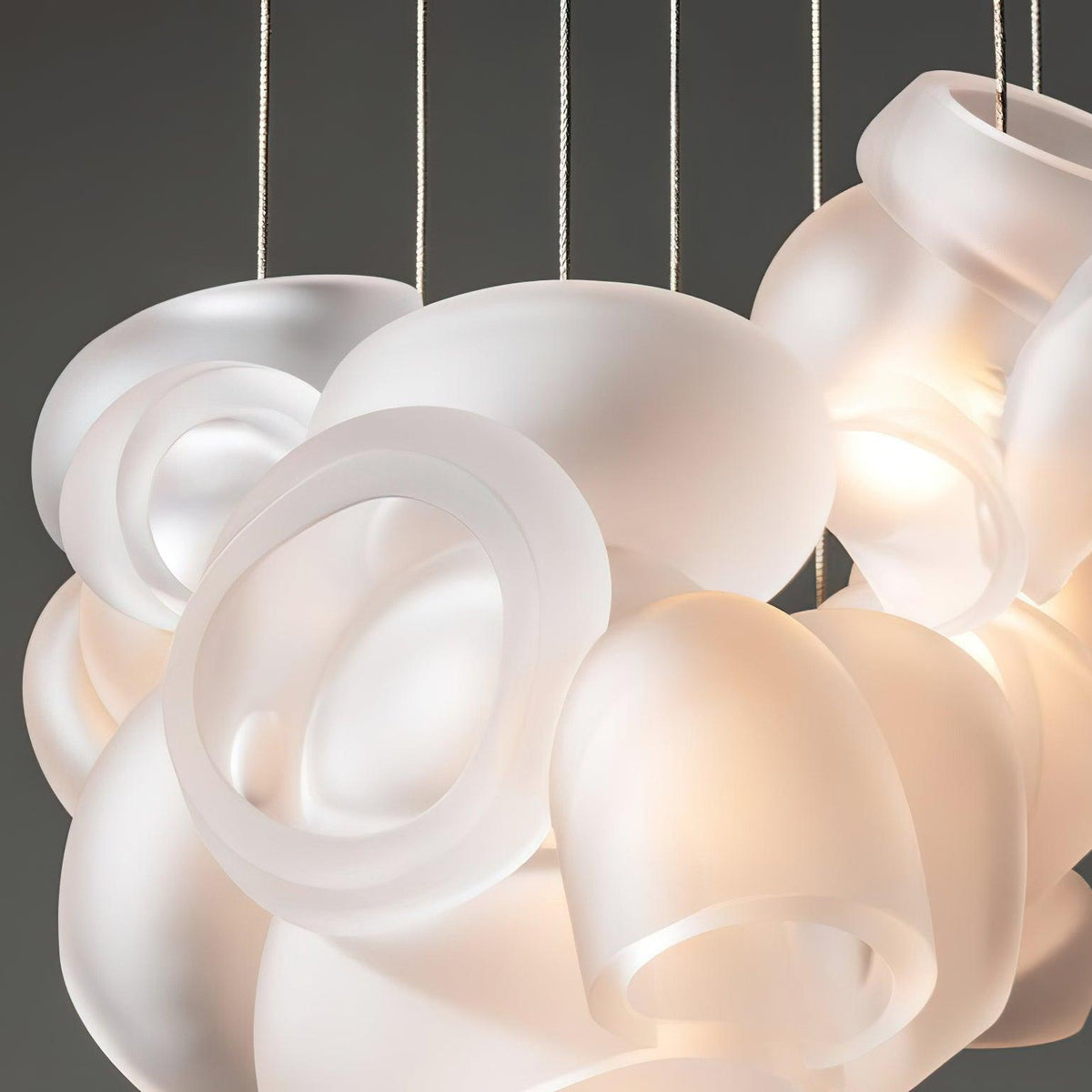 Ursa Bubbles Cluster Glass Pendant Light