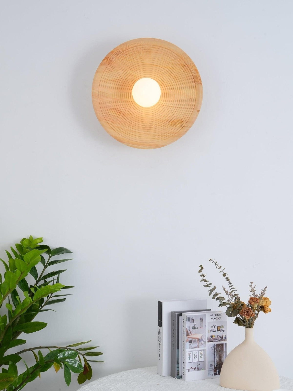 Aldenise Nordic Art Contour Wooden Sconce Wall lamp