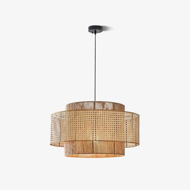 Crigen Concentric Rattan Pendant Light