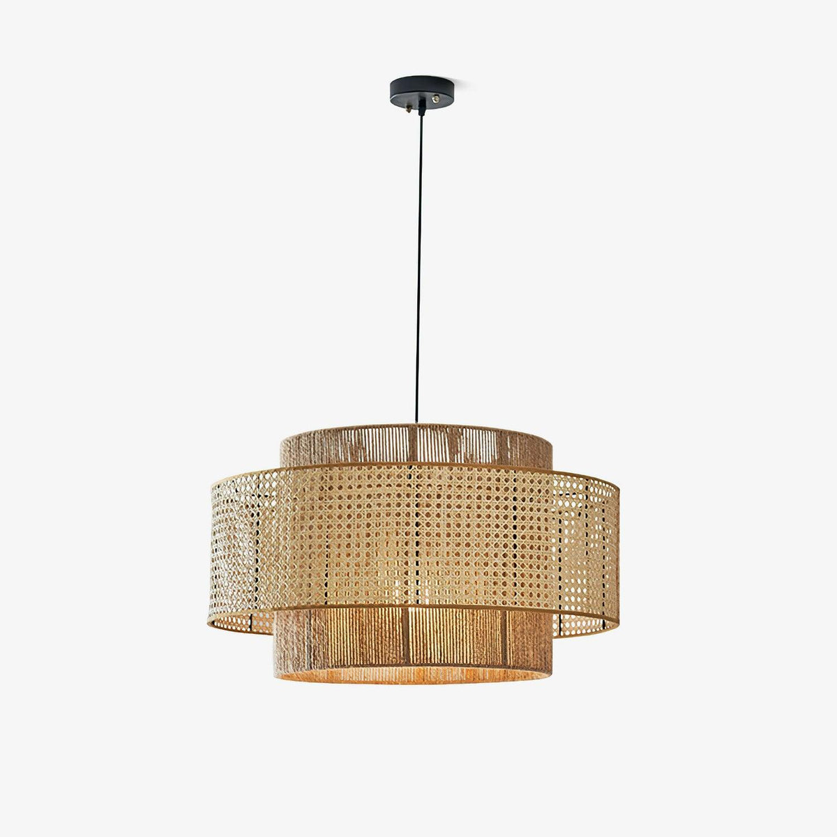 Crigen Concentric Rattan Pendant Light