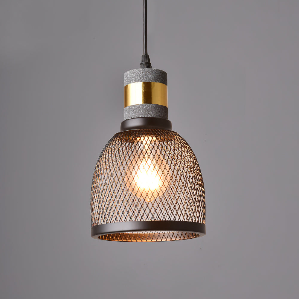 Arisha Industrial Cylindrical Pendant Light, Cement Wabi-Sabi - Neutral Decor