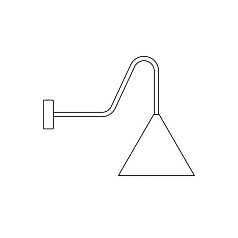 Forgecone Rustic Cone Wall Light