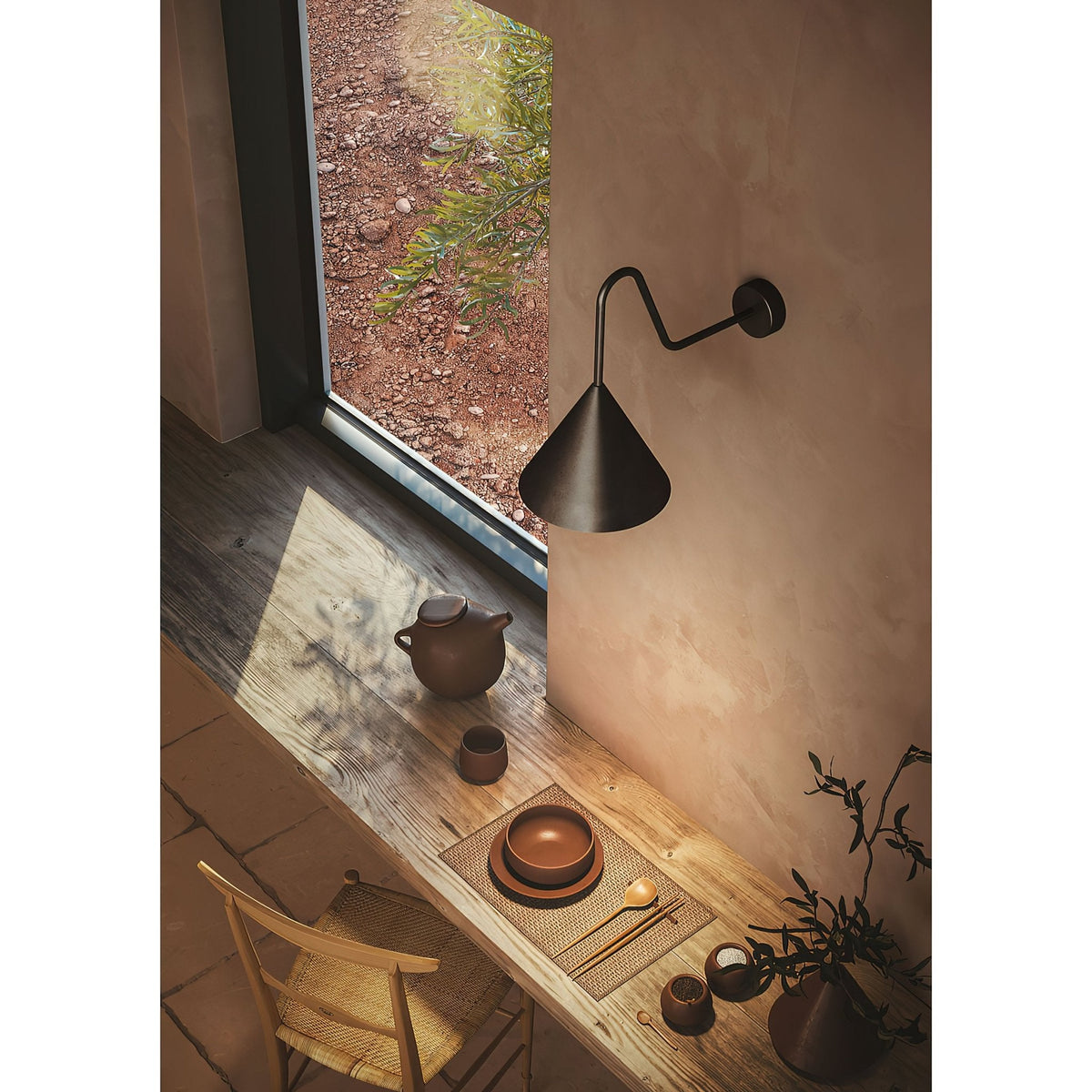 Forgecone Rustic Cone Wall Light