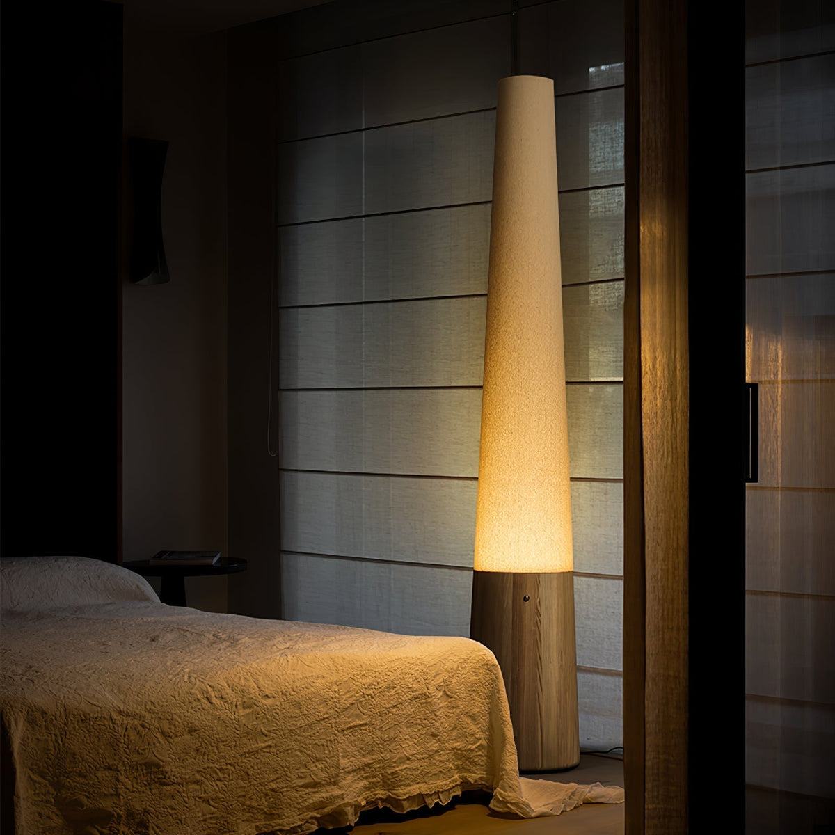 Glow Cone Wooden Floor Lamp