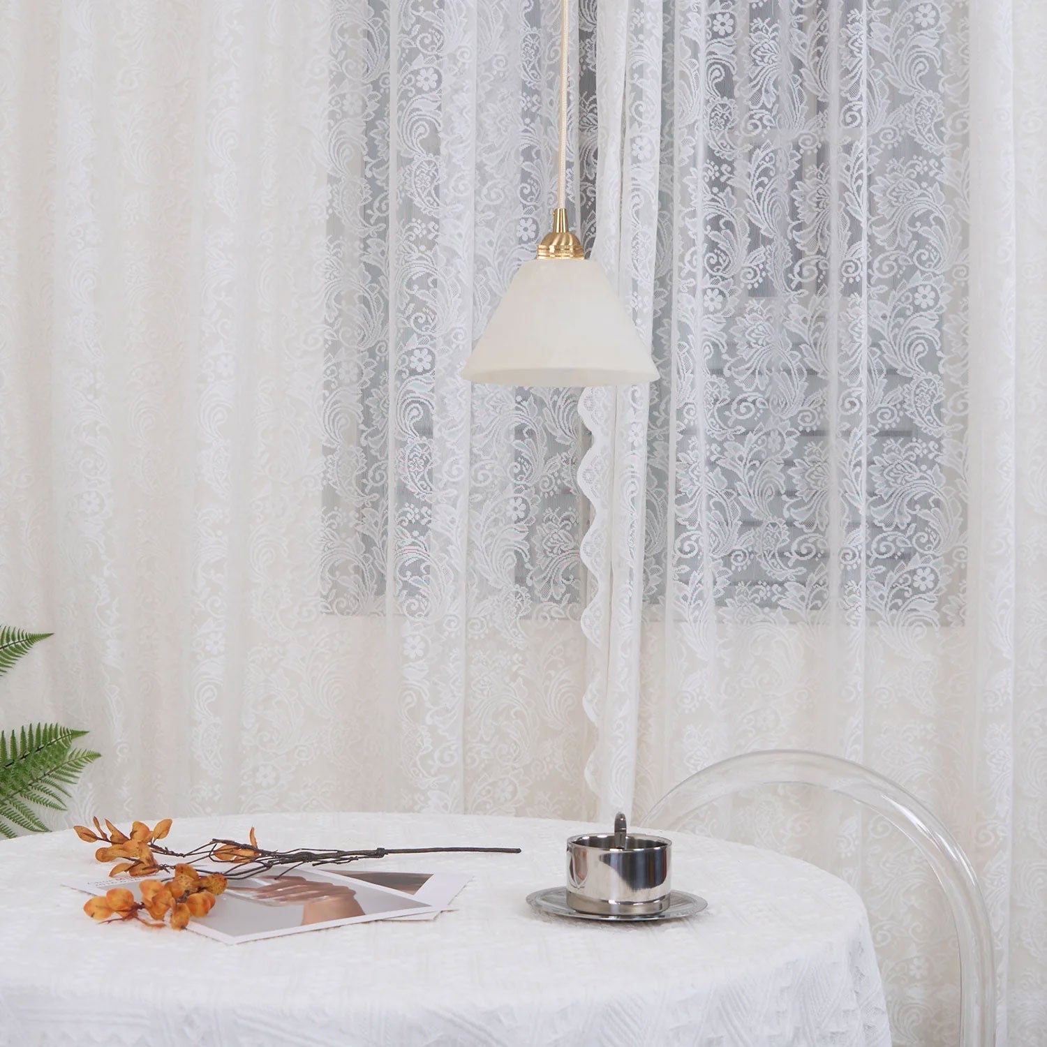 Alberise Minimalist Alabaster Pendant Light