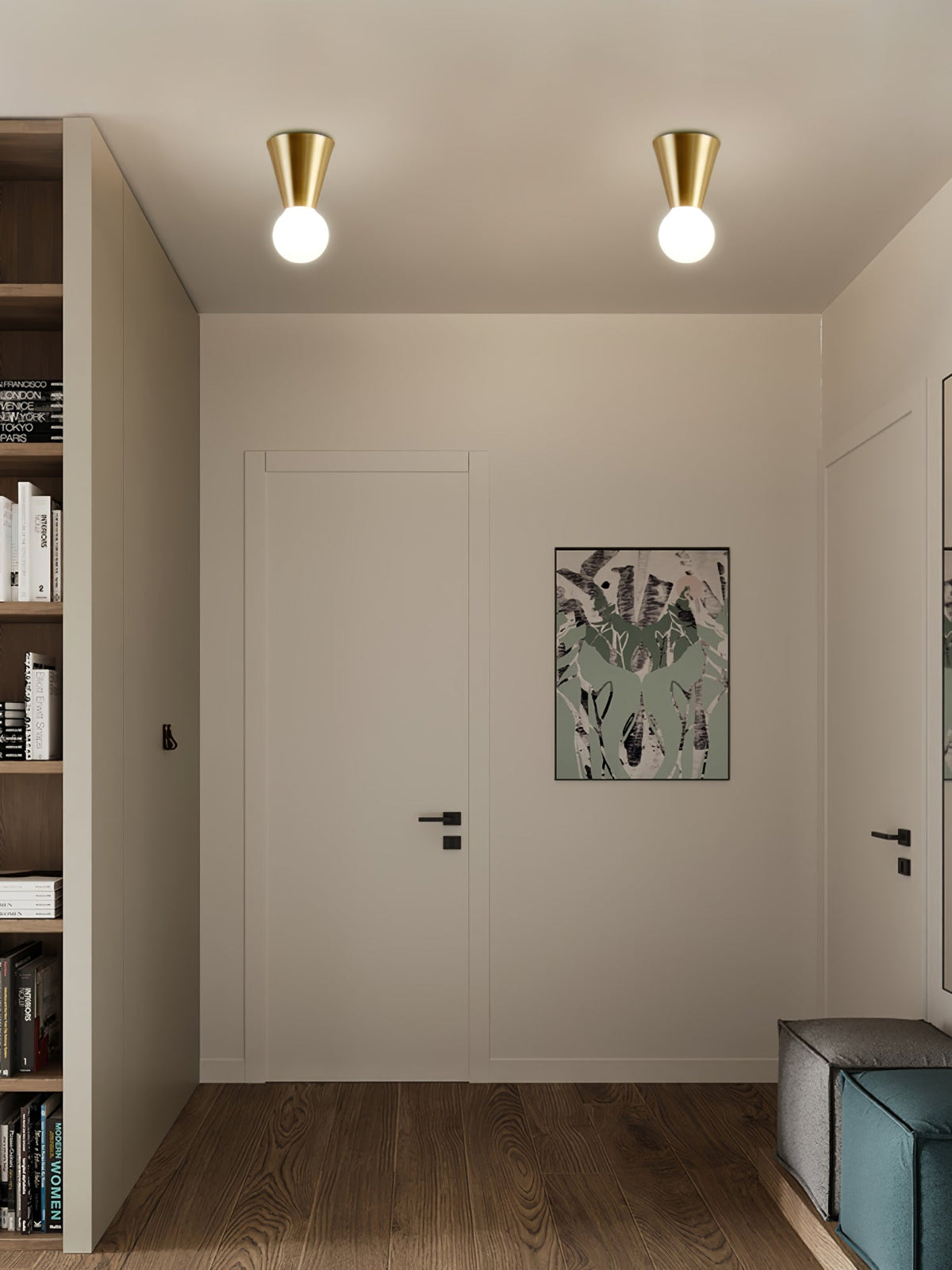 Nycareth Modern Minimalist Glass Ceiling Lamp