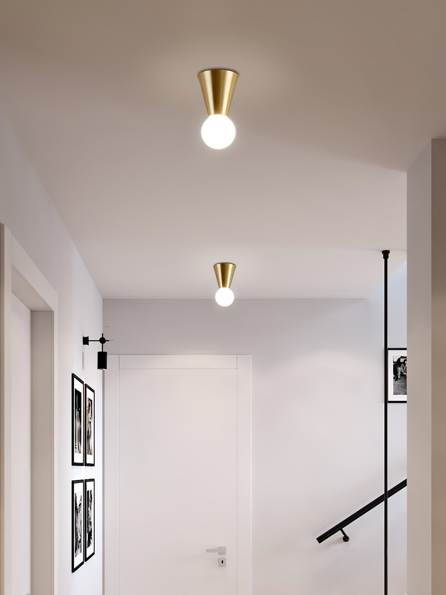 Nycareth Modern Minimalist Glass Ceiling Lamp