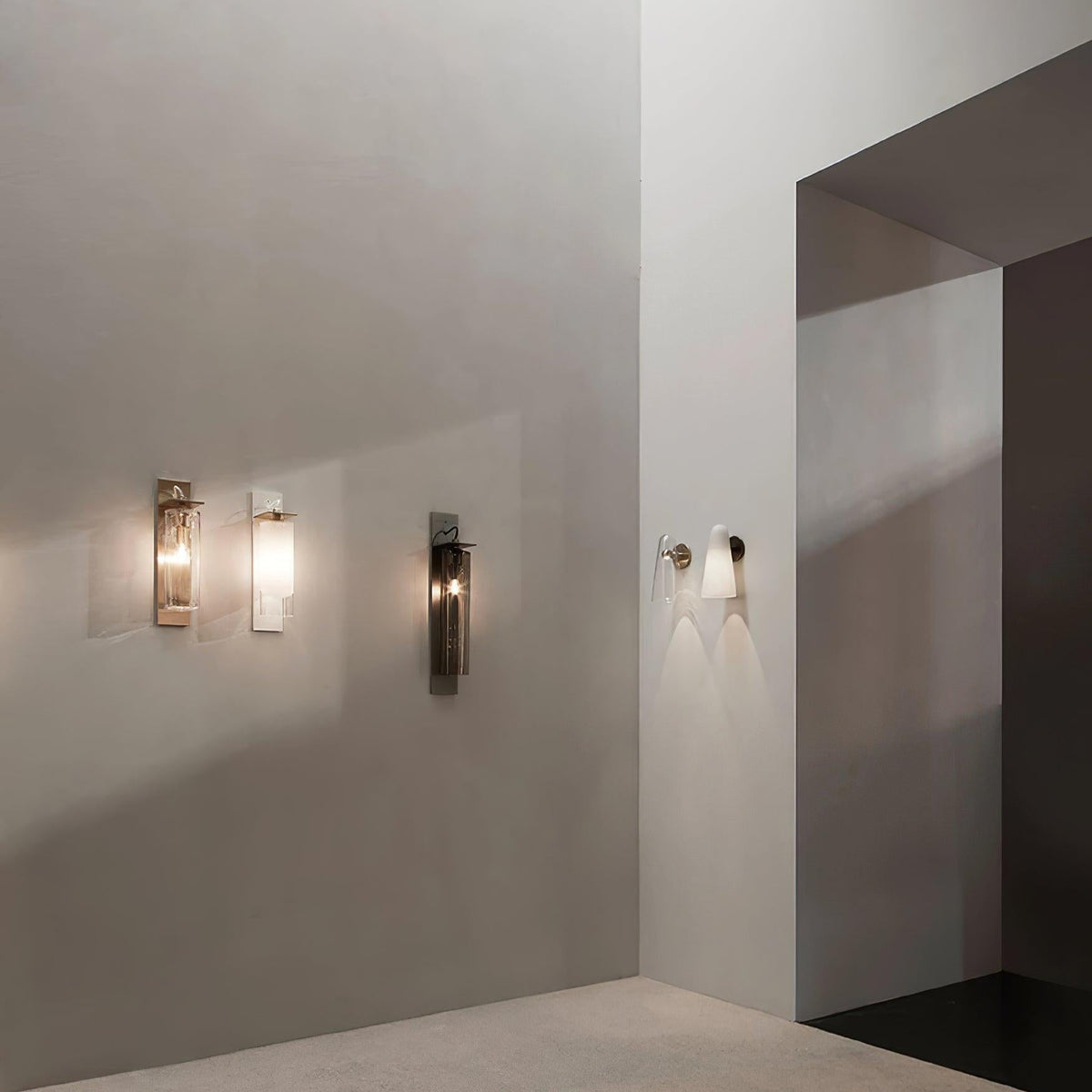 Yoke Glass Wall Lamp