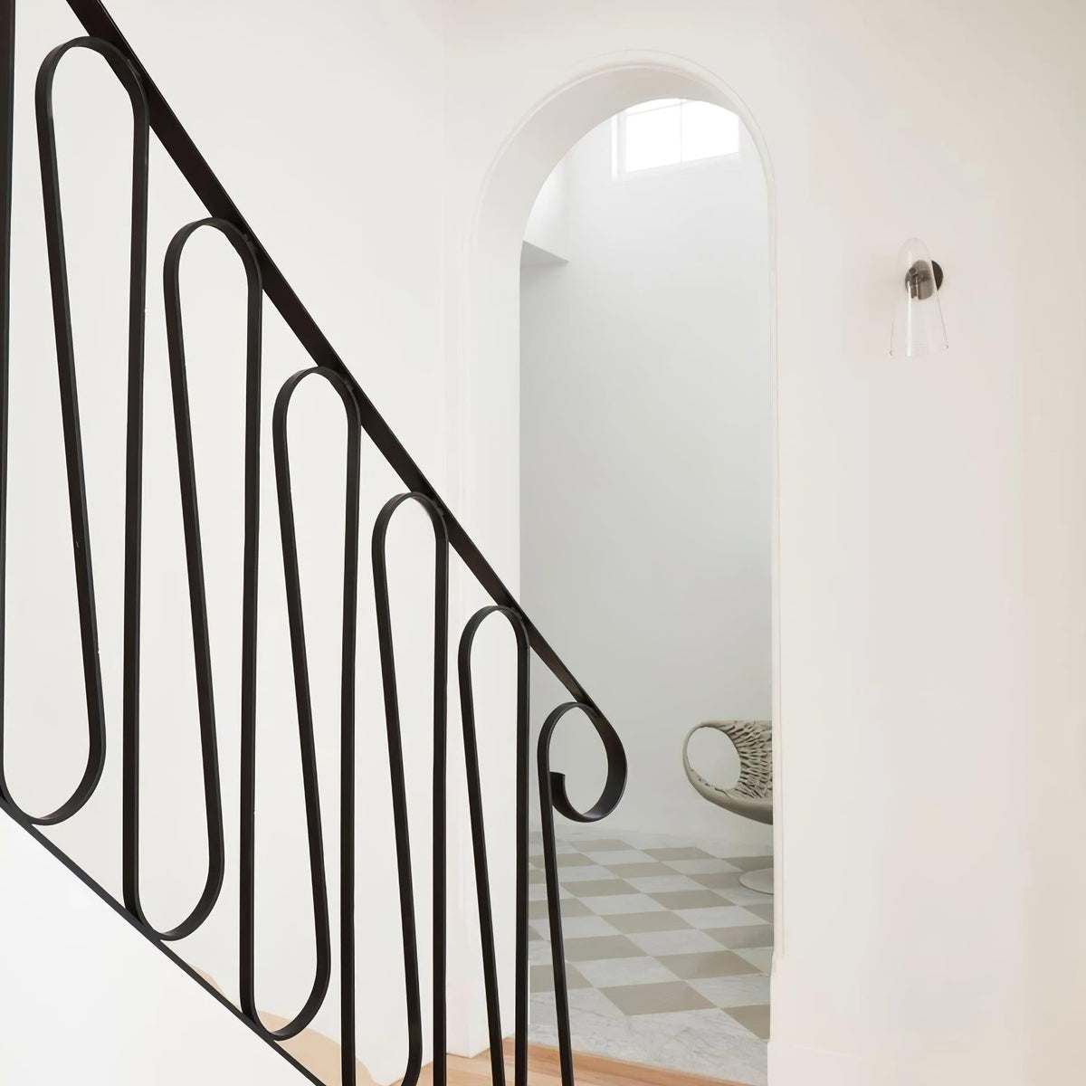 Yoke Glass Wall Lamp