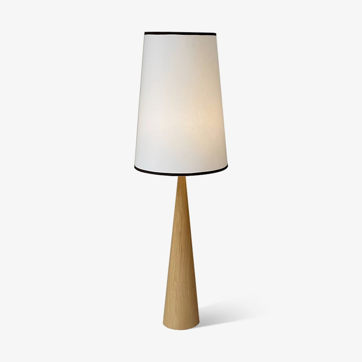 ConeLite Minimalist Wood Conical Floor Lamp