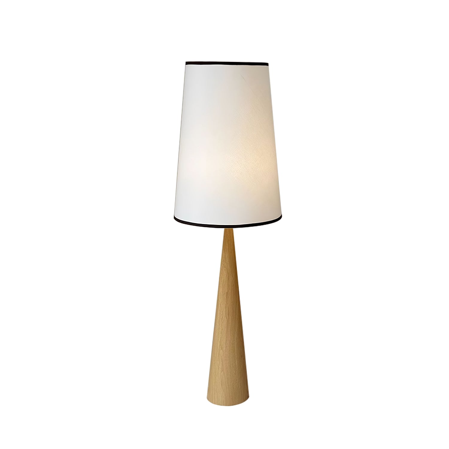 ConeLite Minimalist Wood Conical Floor Lamp