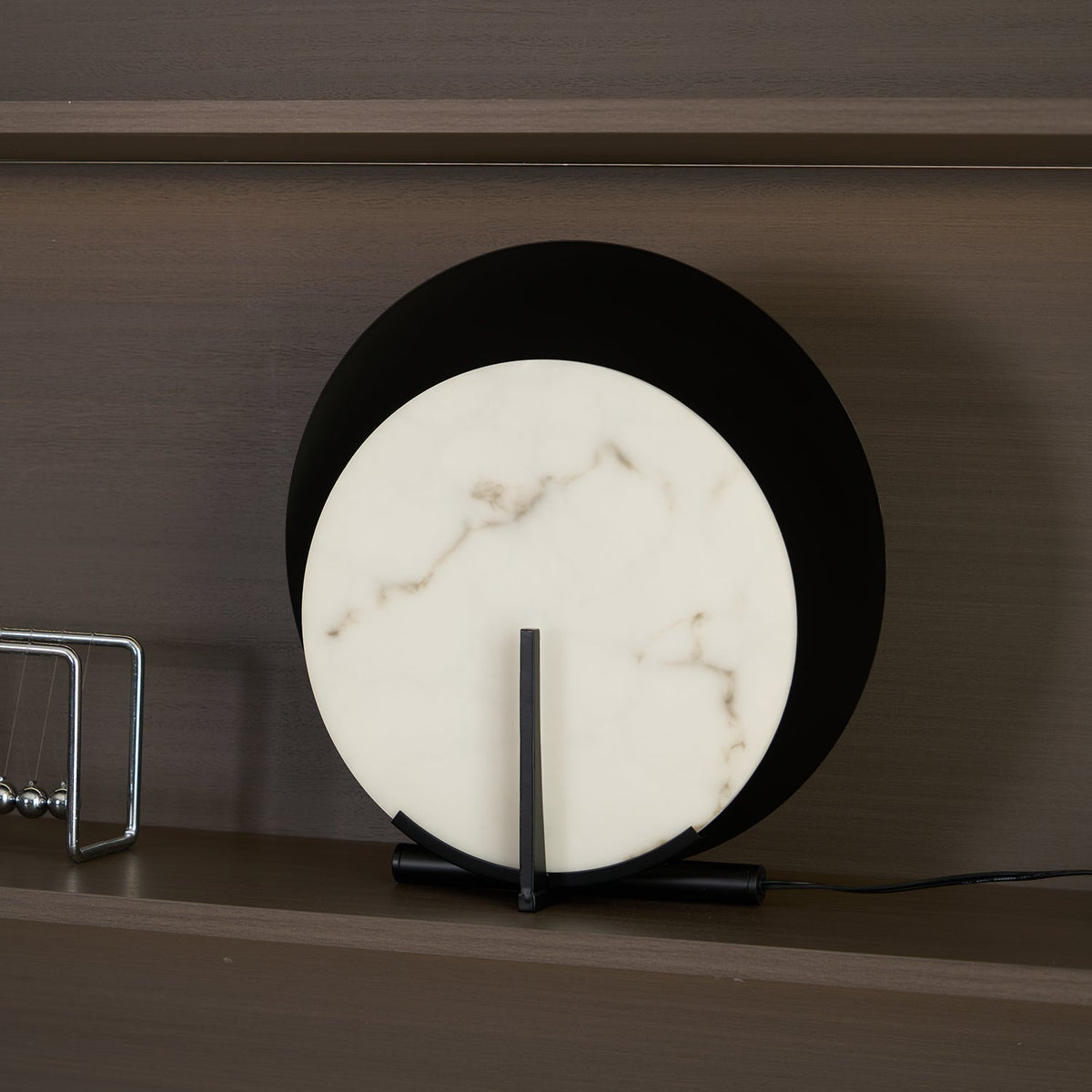 Astix Half Moon Alabaster Table Lamp