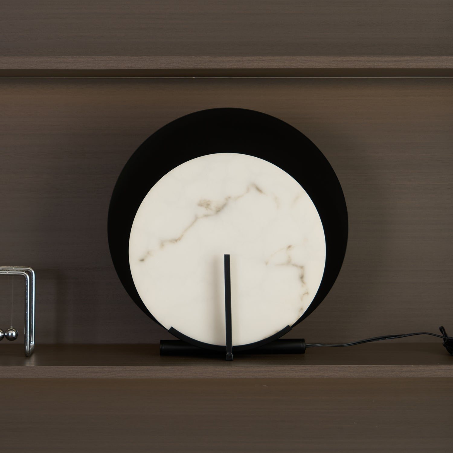 Astix Half Moon Alabaster Table Lamp